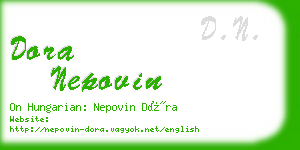 dora nepovin business card